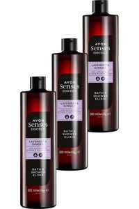Avon Senses Essence Lavanta-Zencefil Duş Jeli 3x500 ml