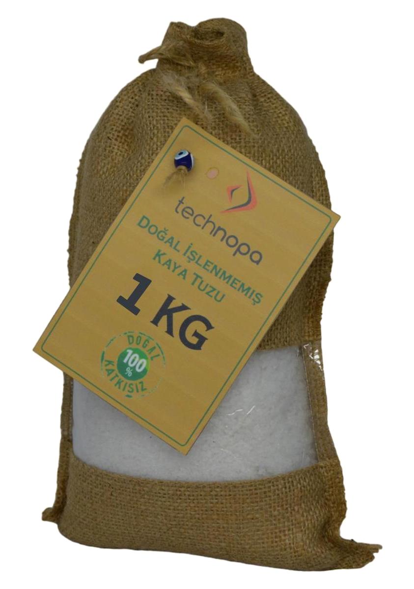 Technopa Doğal İyotsuz Kristal Kaya Tuzu Paket 1 kg