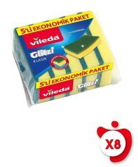 Vileda Glitzi 8x5'li Bulaşık Süngeri