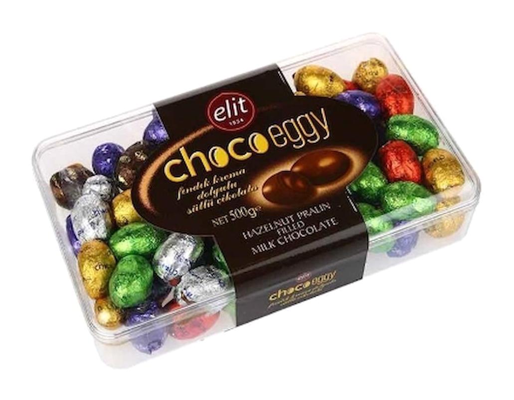 Elit Chocoeggy Fındık Kremalı Sütlü Çikolata 500 gr