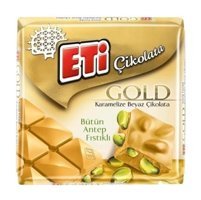 Eti Gold Antep Fıstıklı Beyaz Çikolata 60 gr 4 Adet