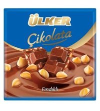 Ülker Kare Fındıklı Sütlü Çikolata 65 gr 2 Adet