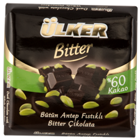 Ülker Kare Antep Fıstıklı %60 Bitter Çikolata 65 gr