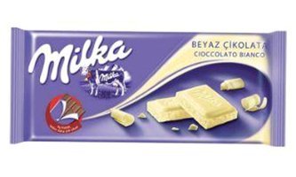 Milka Tablet Beyaz Çikolata 80 gr 12 Adet