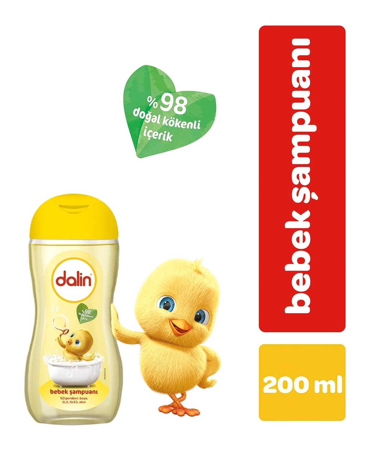 Dalin Göz Yakmayan Yenidoğan Hassas Ciltler Çiçek Özlü Bebek Şampuanı 200 ml