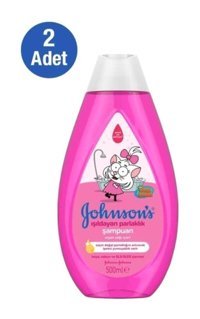 Johnson's Baby Işıldayan Parlaklık Göz Yakmayan Yenidoğan Tüm Ciltler Argan Yağlı Bebek Şampuanı 2x500 ml