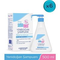 Sebamed Doğal Göz Yakmayan Hipoalerjenik Yenidoğan Hassas Ciltler Bebek Şampuanı 6x500 ml