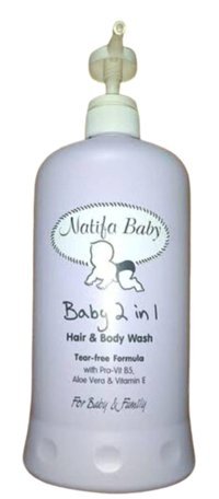 Natifa Baby Göz Yakmayan Yenidoğan Tüm Ciltler Aleo Veralı Bebek Şampuanı 800 ml