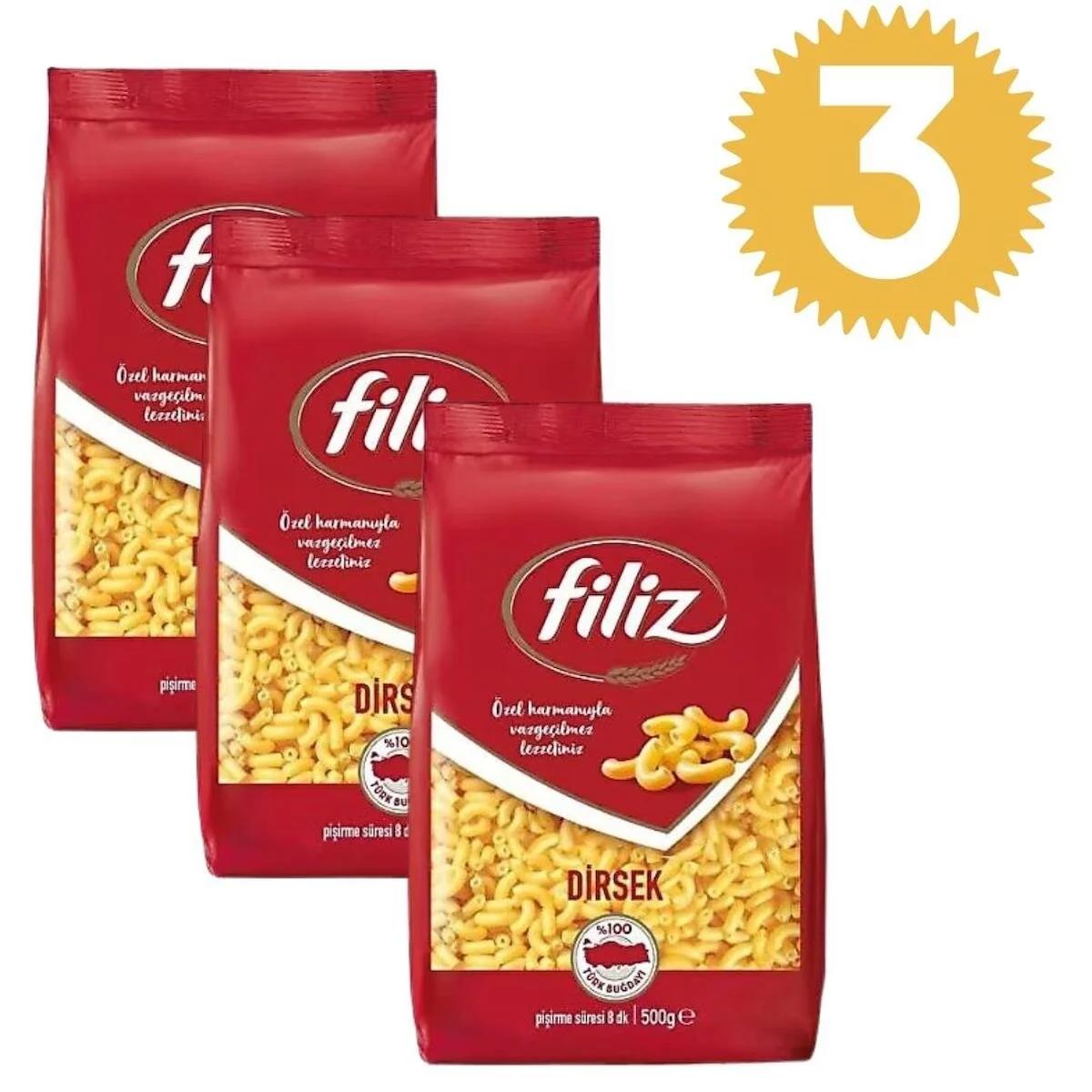Filiz Dirsek Makarna 3x500 gr
