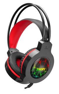Snopy SN-GX7 Crazy 3.5 mm Jak Gürültü Önleyici Mikrofonlu Kablolu Kulak Üstü Kulaklık Siyah