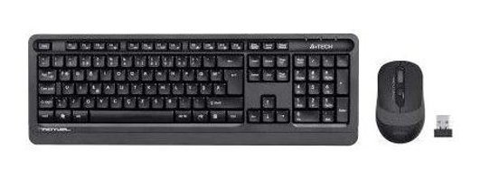 A4tech FG1010 Sessiz Ergonomik Siyah Kablosuz Klavye Mouse Seti