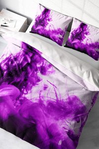 Monohome Purp 3d Pamuklu 4 Mevsim 200 x 220 cm Çarşaflı Desenli Çift Kişilik Nevresim Takımı Çok Renkli