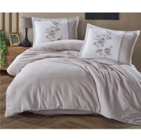 Clasy Poplin V6 Pamuklu 4 Mevsim 160 x 220 cm Çarşaflı Çiçekli Çift Kişilik Nevresim Takımı Çok Renkli