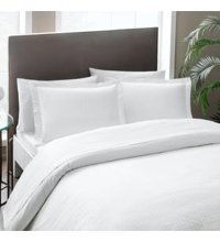 Taç Harvey Saten 4 Mevsim 200 x 220 cm Çarşaflı Düz Çift Kişilik Nevresim Takımı Beyaz