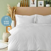 Karaca Home Pamuklu 4 Mevsim 200 x 220 cm Çarşaflı Düz Çift Kişilik Nevresim Takımı Beyaz