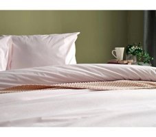 Doqu Home Dream Life Pamuklu 4 Mevsim 200 x 220 cm Çarşaflı Desenli Çift Kişilik Nevresim Takımı Pudra