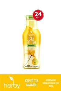 Herby Iced Fit Tea Ananaslı Soğuk Çay 24x250 ml