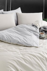 Tabu Home Pamuklu 4 Mevsim 200 x 220 cm Çarşaflı Düz Çift Kişilik Nevresim Takımı Bej
