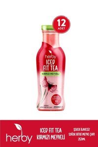 Herby Iced Fit Tea Kırmızı Meyveli Soğuk Çay 12x250 ml