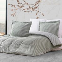 Maxstyle Bambu Pamuklu 4 Mevsim 200 x 220 cm Çarşaflı Desenli Çift Kişilik Nevresim Takımı Haki
