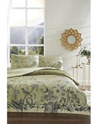 Özdilek Antique Garden Saten 4 Mevsim 200 x 220 cm Çarşaflı Çiçekli Çift Kişilik Nevresim Takımı Çok Renkli