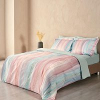 Marie Claire Nıle Saten 4 Mevsim 200 x 220 cm Çarşaflı Desenli Çift Kişilik Nevresim Takımı Çok Renkli