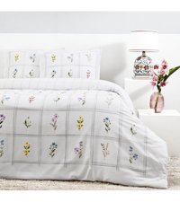 Taç HARMONY Saten 4 Mevsim 200 x 220 cm Çarşaflı Çiçekli Çift Kişilik Nevresim Takımı Çok Renkli