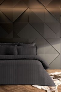 Pierre Cardin Voyage Saten 4 Mevsim 200 x 220 cm Çarşaflı Desenli Çift Kişilik Nevresim Takımı Antrasit
