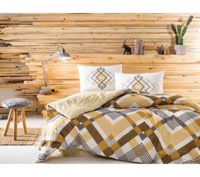 Taç Optima Pamuklu 4 Mevsim 200 x 220 cm Çarşaflı Desenli Çift Kişilik Nevresim Takımı Çok Renkli