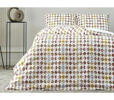 Doqu Home Coral Pamuklu 4 Mevsim 200 x 220 cm Çarşaflı Desenli Çift Kişilik Nevresim Takımı Çok Renkli