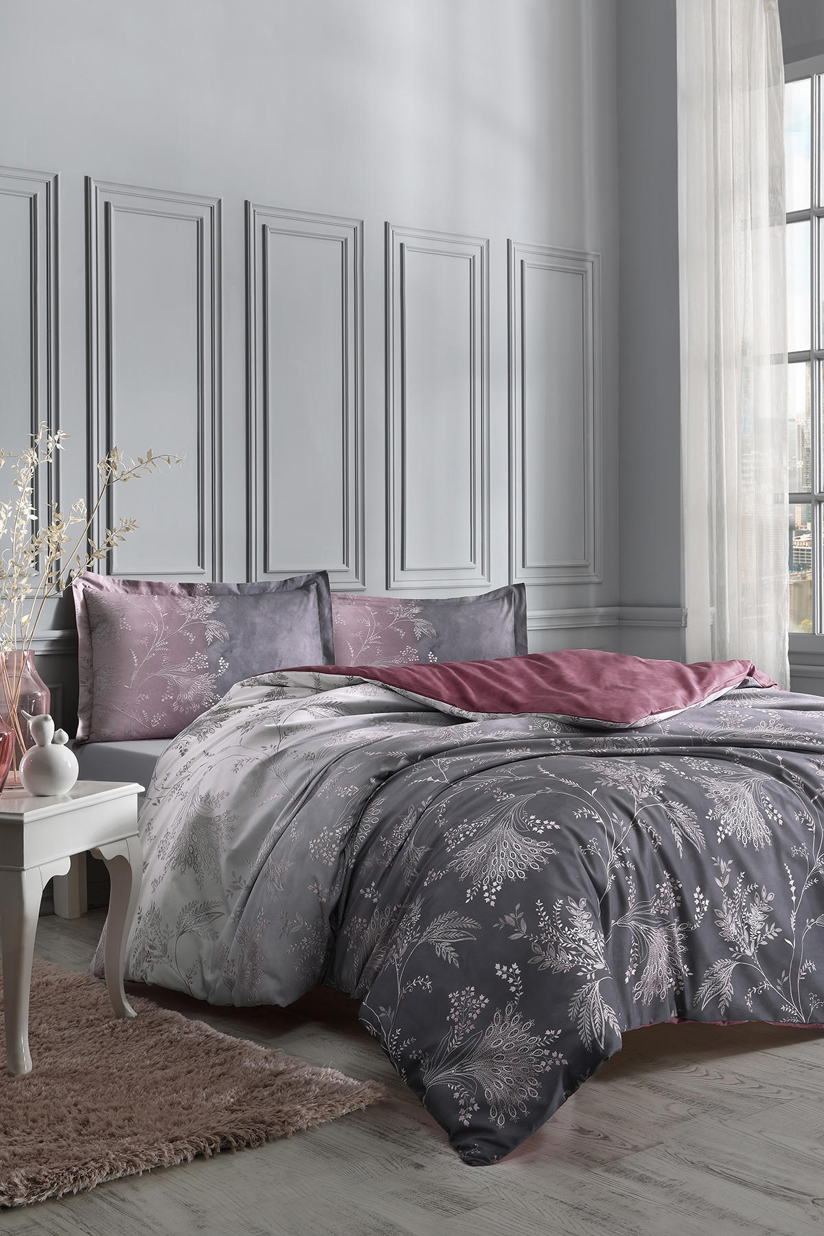 Özdilek Ditsy Pamuklu 4 Mevsim 200 x 220 cm Çarşaflı Desenli Çift Kişilik Nevresim Takımı Çok Renkli