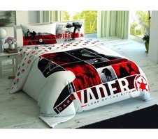 Taç Disney Star Wars Empire Pamuklu 4 Mevsim 200 x 220 cm Çarşaflı Desenli Çift Kişilik Nevresim Takımı Çok Renkli