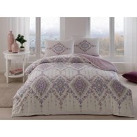 Taç Carmine Ranforce 4 Mevsim 200 x 220 cm Çarşaflı Çiçekli Çift Kişilik Nevresim Takımı Çok Renkli