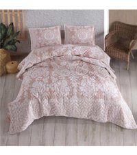 Clasy Vetana Pamuklu 4 Mevsim 200 x 220 cm Çarşaflı Desenli Çift Kişilik Nevresim Takımı Bej