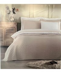 Özdilek Arus Pamuklu 4 Mevsim 200 x 220 cm Çarşaflı Desenli Çift Kişilik Nevresim Takımı Bej