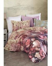 Varol Laura Home Lyocell Mirable Lyocell 4 Mevsim 200 x 220 cm Çarşaflı Desenli Çift Kişilik Nevresim Takımı Çok Renkli