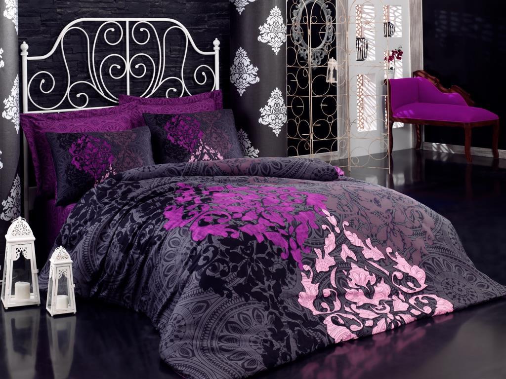 Cotton Box Kösem Sultan Pamuk Saten 4 Mevsim 200 x 220 cm Çarşaflı Desenli Çift Kişilik Nevresim Takımı Çok Renkli