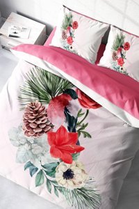 Monohome Small Birdy 3D Pamuklu 4 Mevsim 200 x 220 cm Çarşaflı Desenli Çift Kişilik Nevresim Takımı Çok Renkli