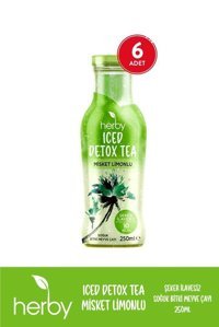 Herby Iced Detox Tea Misket Limonlu Soğuk Çay 6x250 ml