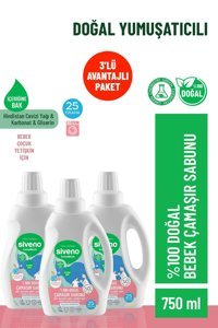 Siveno Bitkisel 3x750 ml Sıvı Bebek Deterjanı