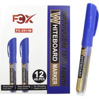 Fcx FC-251/M 4 Adet Kartuşlu Silinebilir Mavi Tahta Kalemi