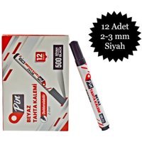 Pin 500 12 Adet Doldurulabilir Silinebilir Siyah Tahta Kalemi