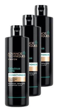 Avon Advance Techniques Fabulous Curls Etki Kıvırcık Saçlar İçin Unisex Saç Kremi 3x250 ml