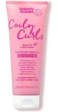 Umberto Giannini Coily Curls Argan Yağı - Shea Yağı Sülfatsız Etki Kıvırcık Saçlar İçin Durulanmayan Kadın Saç Kremi 250 ml