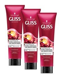 Gliss Color Perfector Hyaluron İksiri - Kızılcık Özü Etki Boyalı Saçlar Tüm Saçlar İçin Unisex Saç Kremi 3x150 ml
