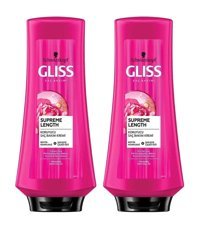 Gliss Supreme Length Biotin Kompleksi - Şakayık Çiçeği Etki Tüm Saçlar İçin Kadın Saç Kremi 2x360 ml