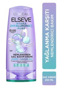 L'oréal Paris Elseve Hydra Hyalüronic Pure Hyalüronik Asit Sülfatsız Etki Tüm Saçlar İçin Kadın Saç Kremi 250 ml