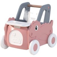 Lebeigo 4 Tekerlekli İlk Adım Yürüteç Gri-Pembe