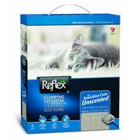 Reflex Parfümsüz Topaklanan İnce Taneli Bentonit Kedi Kumu 4x6 lt