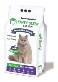 Eaysy Clean Gökkuşağı Topaklanan İnce Taneli Bentonit Kedi Kumu 20 lt